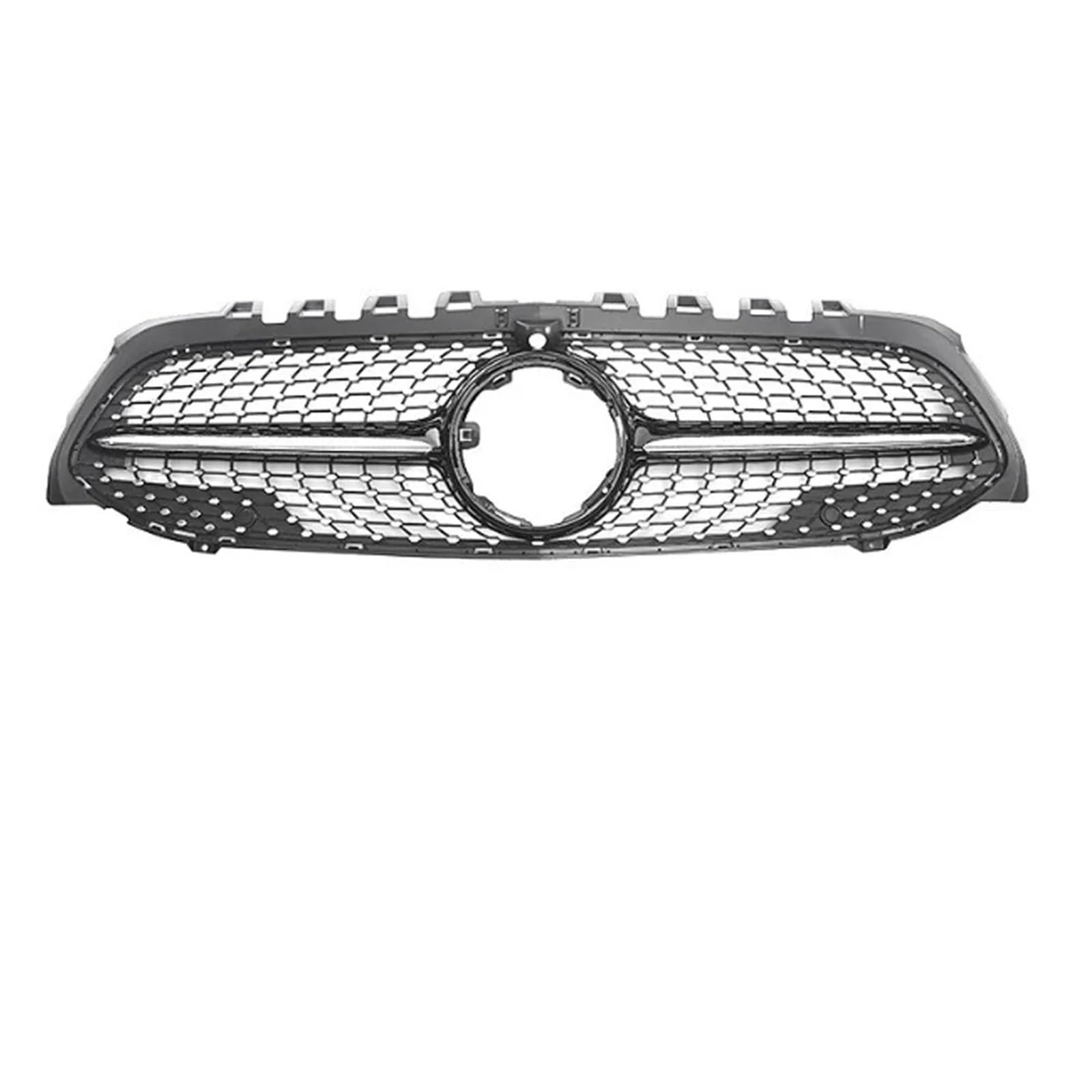 Frontgrill W118 GT Grille Schwarz Silber Frontstoßstange Grill Für Benz Für CLA Klasse 2020 2021 2022 2023 C118 Coupe X118 Shooting Brake Front Nieren Kühlergrill(G-Black) von Rdtnvc