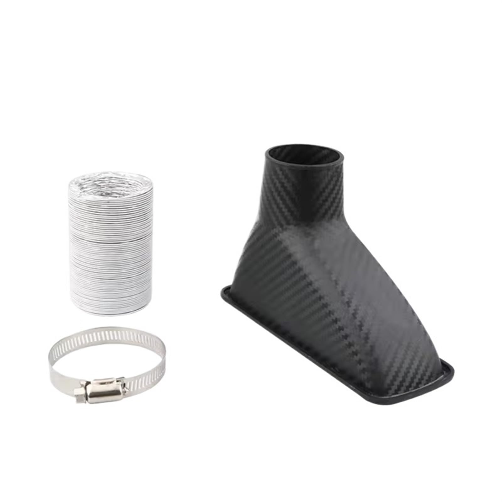 Lufteinlass Ansaugschlauch 1 Stück Universal ABS Auto Vorderen Stoßfänger Eintritt Air Turbo Air Intake Pipe Kit Turbine Inlet Kit Rohr Luft Trichter Auto Ansaugrohr(Square) von Rdtnvc