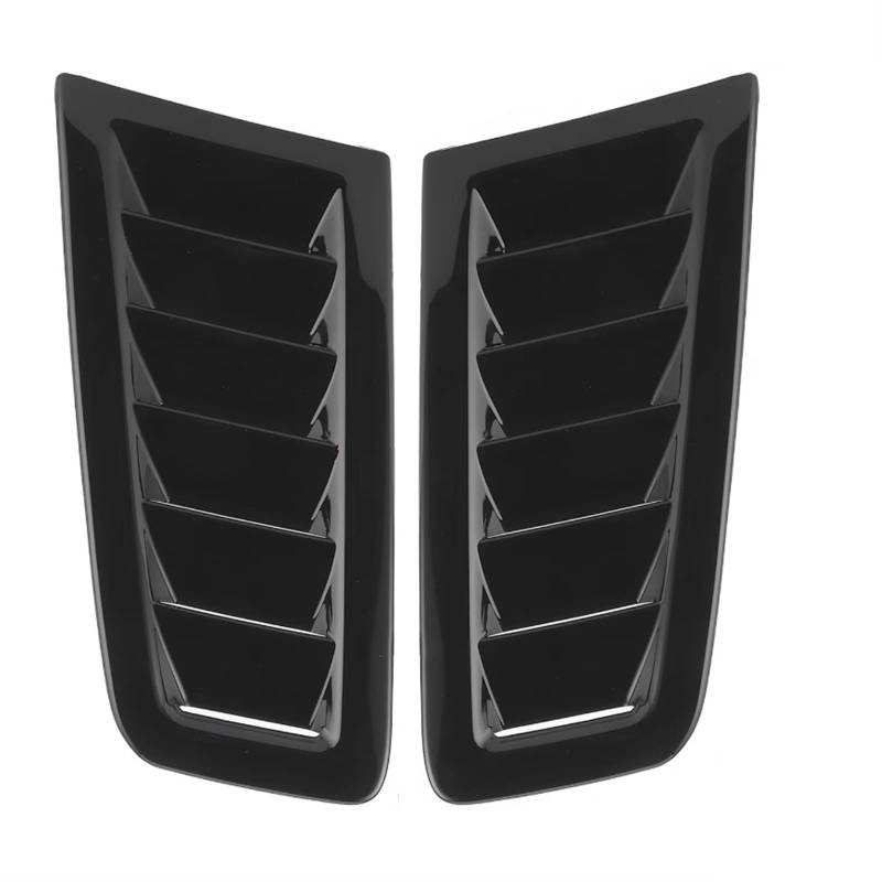 Lufteinlass Ansaugschlauch 2-teilige Universelle Lüftungsschlitze Für Die Motorhaube Motorhaube Auto-Außenteile Für Focus RS MK2-Stil Auto-Frontentlüftungsschlitze Auto Ansaugrohr(Gloss Black) von Rdtnvc