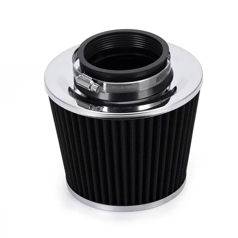 Lufteinlass Ansaugschlauch 3 "76mm Universal-Luftfilter Und Kaltluftansaugrohr Turbo-Ansaugrohr-Kit Mit Luftfilterkegel VR-AIT28+IMK14 Auto Ansaugrohr(Black A) von Rdtnvc