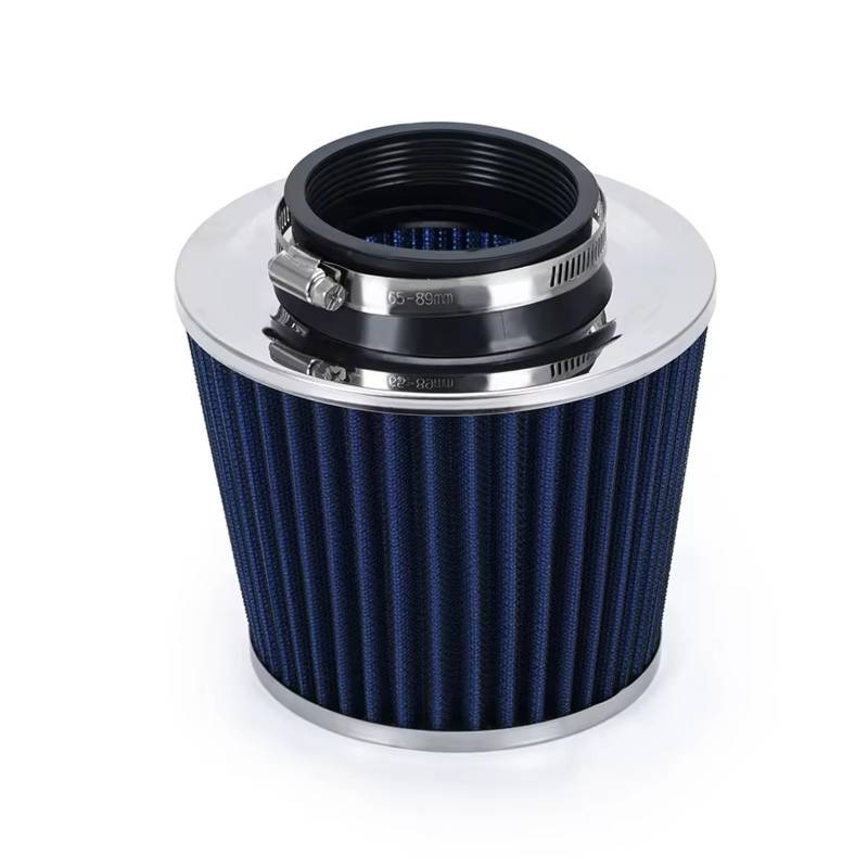 Lufteinlass Ansaugschlauch 3 "76mm Universal-Luftfilter Und Kaltluftansaugrohr Turbo-Ansaugrohr-Kit Mit Luftfilterkegel VR-AIT28+IMK14 Auto Ansaugrohr(Blue A) von Rdtnvc