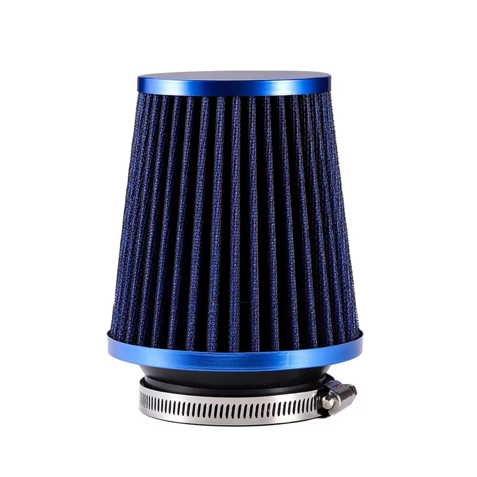 Lufteinlass Ansaugschlauch 3-Zoll-Kegel-Luftfilter Mit Hohem Durchfluss Für Universal Racing Cold Sport 76 Mm Luftansaugfiltersystem Autozubehör Auto Ansaugrohr(Blau) von Rdtnvc