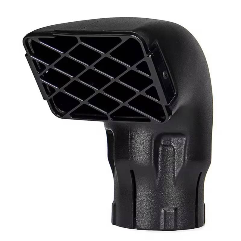 Lufteinlass Ansaugschlauch 3 Zoll Luftschnorchel Air Ram Köpfe Top Ersatz Für 4X4 Luftstrom Lufteinlass Keine Rohrschelle Hoop Clip Ring Auto Ansaugrohr(Black 3.5Inch) von Rdtnvc