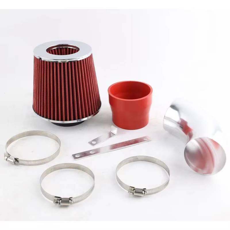 Lufteinlass Ansaugschlauch Air Intake Filter Mit Rohr Für 3-Serie 323 325 328 330 E46 Ram 1998 1999 2000 2001 2002 2003 2004 2005 Intake + Filter Auto Ansaugrohr(Rot) von Rdtnvc
