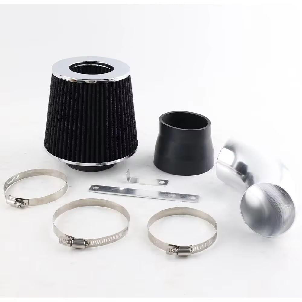 Lufteinlass Ansaugschlauch Air Intake Filter Mit Rohr Für 3-Serie 323 325 328 330 E46 Ram 1998 1999 2000 2001 2002 2003 2004 2005 Intake + Filter Auto Ansaugrohr(Schwarz) von Rdtnvc