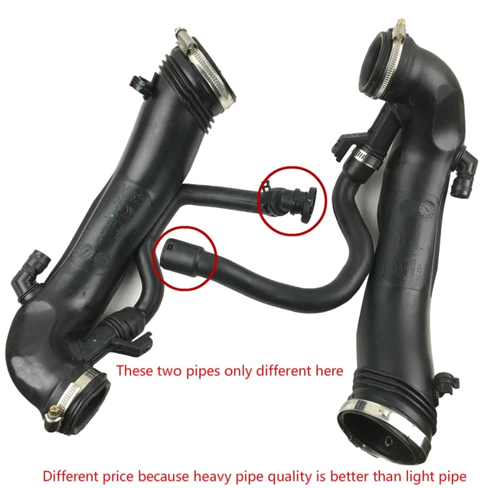 Lufteinlass Ansaugschlauch Air Intake Turbo Schlauch 1440Q6 Für Peugeot 3008 308 508 Für Citroen C4 1,6 T Motor Turbo Aufgeladen Ansaugrohr V763335580 9811909980 Auto Ansaugrohr(Good 1440Q6) von Rdtnvc