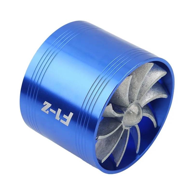 Lufteinlass Ansaugschlauch Auto-Ersatzteil Auto-Turbinen-Kompressor Turbolader Einzel-Doppel-Luftfilter Ansauglüfter Kraftstoff-Gas-Spar-Kit Auto Ansaugrohr(Blau) von Rdtnvc