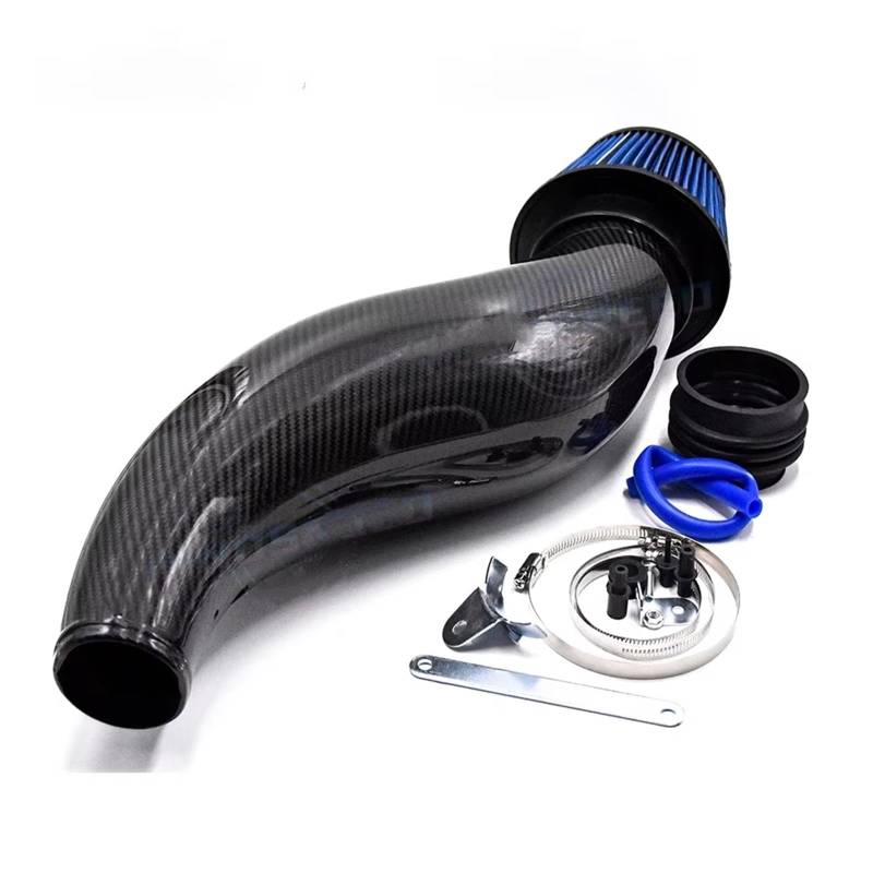 Lufteinlass Ansaugschlauch Auto Luftansaugrohr Für Civic 1992 1993 1994 1995 1996 1997 1998 1999 2000 EK EG Luftfilter Ansaugrohr Gelb Carbon Muster Auto Ansaugrohr(Schwarz) von Rdtnvc
