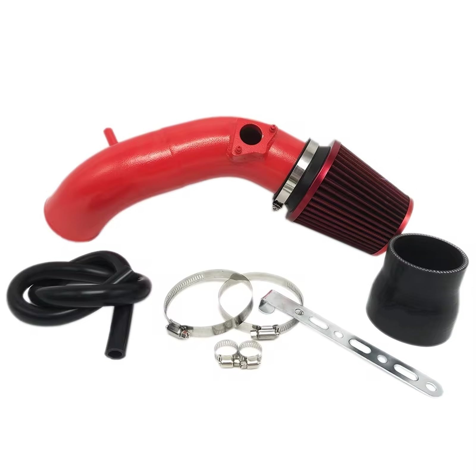 Lufteinlass Ansaugschlauch Cold Air Intake Kit Für Accord 8 2.4L Für SPIRIOR Für Odyssey 2.4L Aluminiumlegierung Rot Mit Großem Luftfilter Auto Ansaugrohr(A) von Rdtnvc