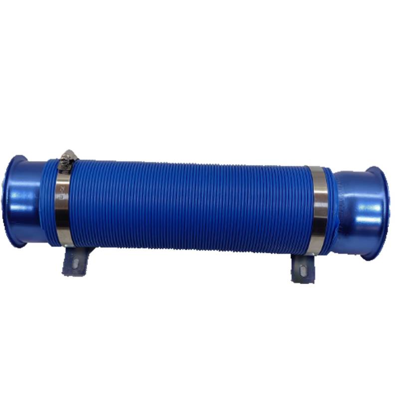 Lufteinlass Ansaugschlauch Einstellbare 33,5-109cm Luftansaugschlauch Flexibles Rohr Filter Kaltfutter Kanal Induktion Kit Auto Ansaugrohr(Blau) von Rdtnvc