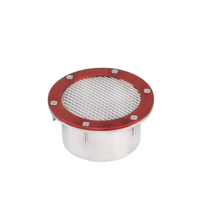 Lufteinlass Ansaugschlauch Filtro De AR Esportivo 76mm Turbolader Patrone Lufteinlass Abdeckung Für Luftfilter Kompressor Haube Intake Carro Auto Kit Auto Ansaugrohr(Rot) von Rdtnvc