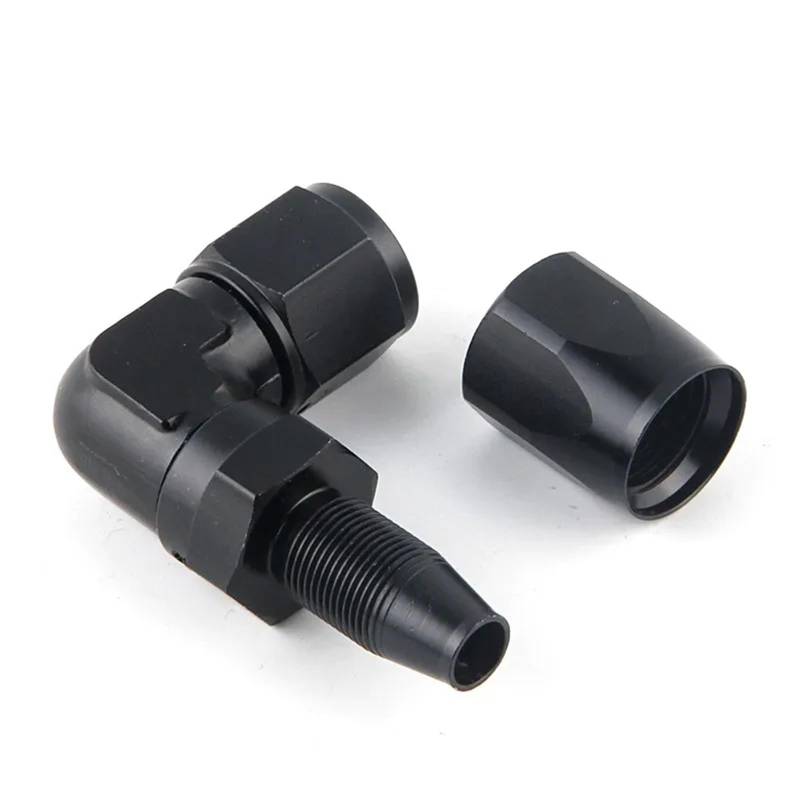 Lufteinlass Ansaugschlauch Gerade 90 Grad Aluminium AN4 6 8 10 Geschmiedet Typ Schwenk Schlauch End Fitting Adapter Ölkühler Kraftstoff Linie Auto Ansaugrohr(Straight AN4) von Rdtnvc