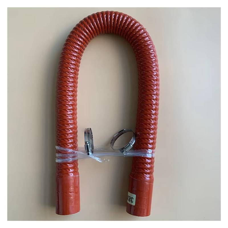 Lufteinlass Ansaugschlauch ID 30-100mm Universal Silikon Flexible Schlauch Kühler Rohr Rohr Für Lufteinlass Hochdruck Hohe Temperatur Gummi Joiner Auto Ansaugrohr(Red and 2 Clamps,600MM_ID 70MM) von Rdtnvc