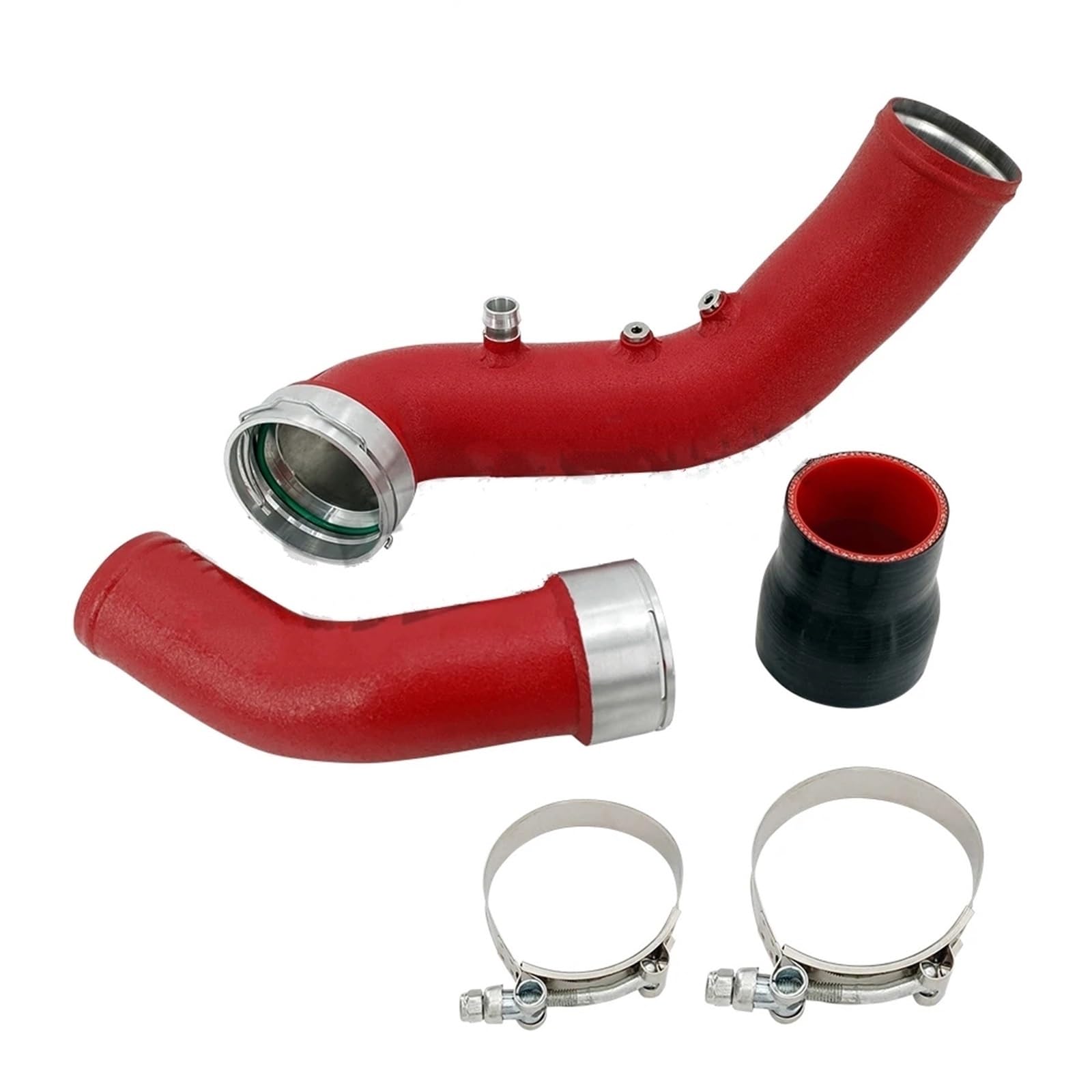 Lufteinlass Ansaugschlauch Intake Ladung Rohr Ladeluftkühler Turbo Kit 13717604033 Für N55 F25 X3 F26 X4 F3X F2X Auto Ansaugrohr(N55 F26 X3-red) von Rdtnvc