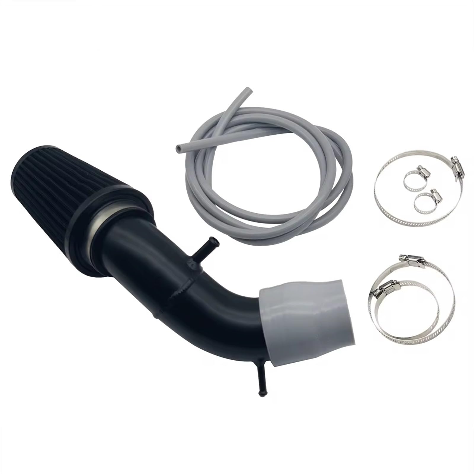 Lufteinlass Ansaugschlauch Luftansaugset Für Abarth 500 595 695 Luftansaugsystem Mit Hohem Durchfluss In Der Airbox-Position Ersatz-Leistungsteile Auto Ansaugrohr(Grey Silicone Hose) von Rdtnvc