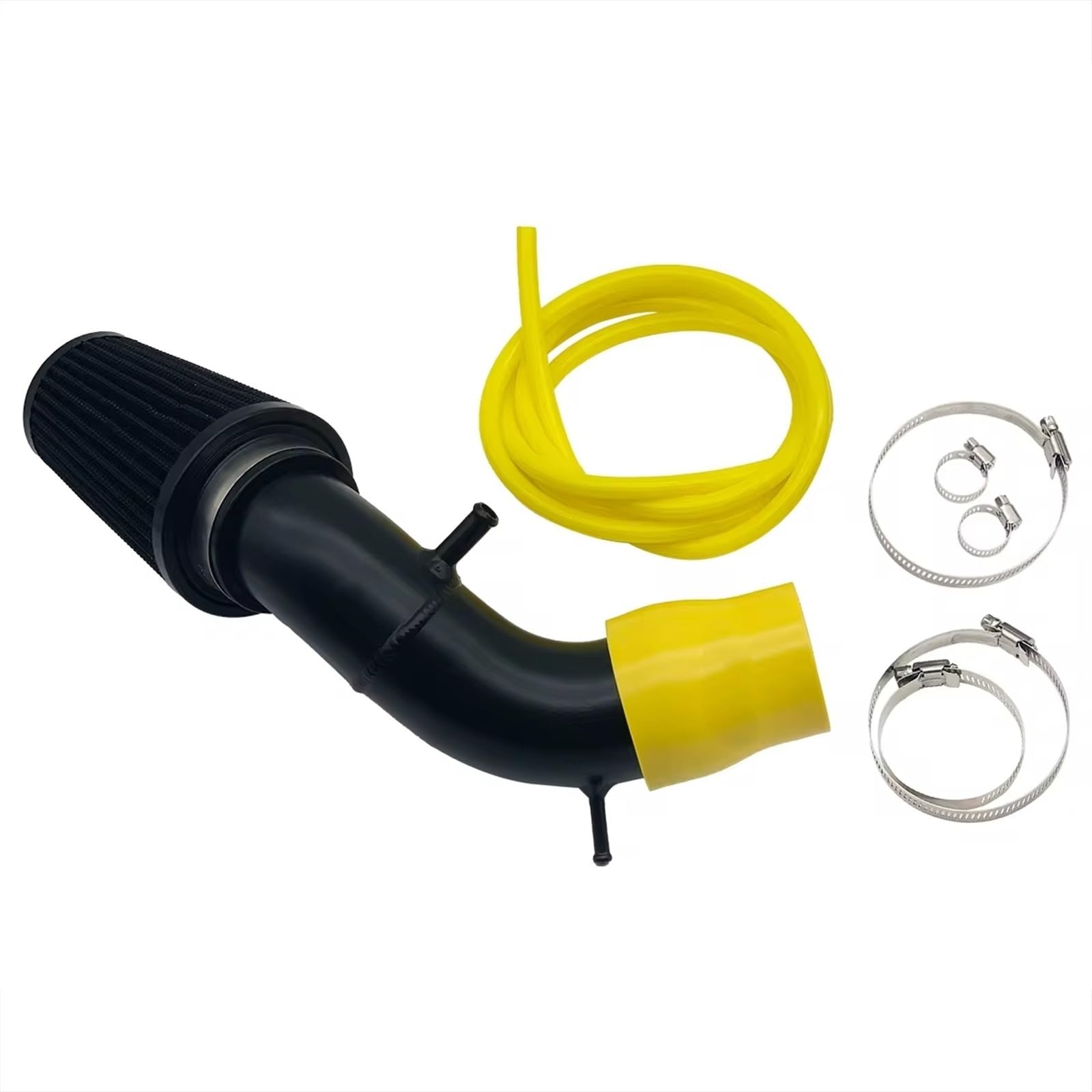 Lufteinlass Ansaugschlauch Luftansaugset Für Abarth 500 595 695 Luftansaugsystem Mit Hohem Durchfluss In Der Airbox-Position Ersatz-Leistungsteile Auto Ansaugrohr(Yellow Silicone Hose) von Rdtnvc