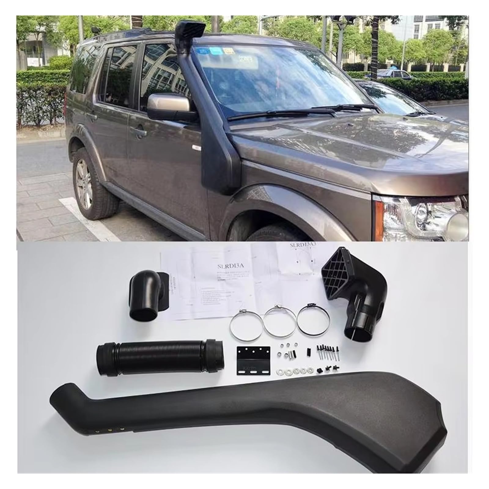 Lufteinlass Ansaugschlauch Luftschlauch Auto-Schnorchel-Kits Für Land Für Rover Für Discovery 3 Discovery 4 Lufteinlass LLDPE-ROHRVERTEILER 2006 2007 2008 2009+ Auto Ansaugrohr(B 2009-) von Rdtnvc