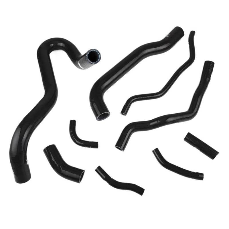 Lufteinlass Ansaugschlauch Silikon-Kühlmittelschlauch-Kit Für Civic FD2 FG2 K20 2.0L Motor Der 8. Generation, 9 Teile/Satz Auto Ansaugrohr(Schwarz) von Rdtnvc