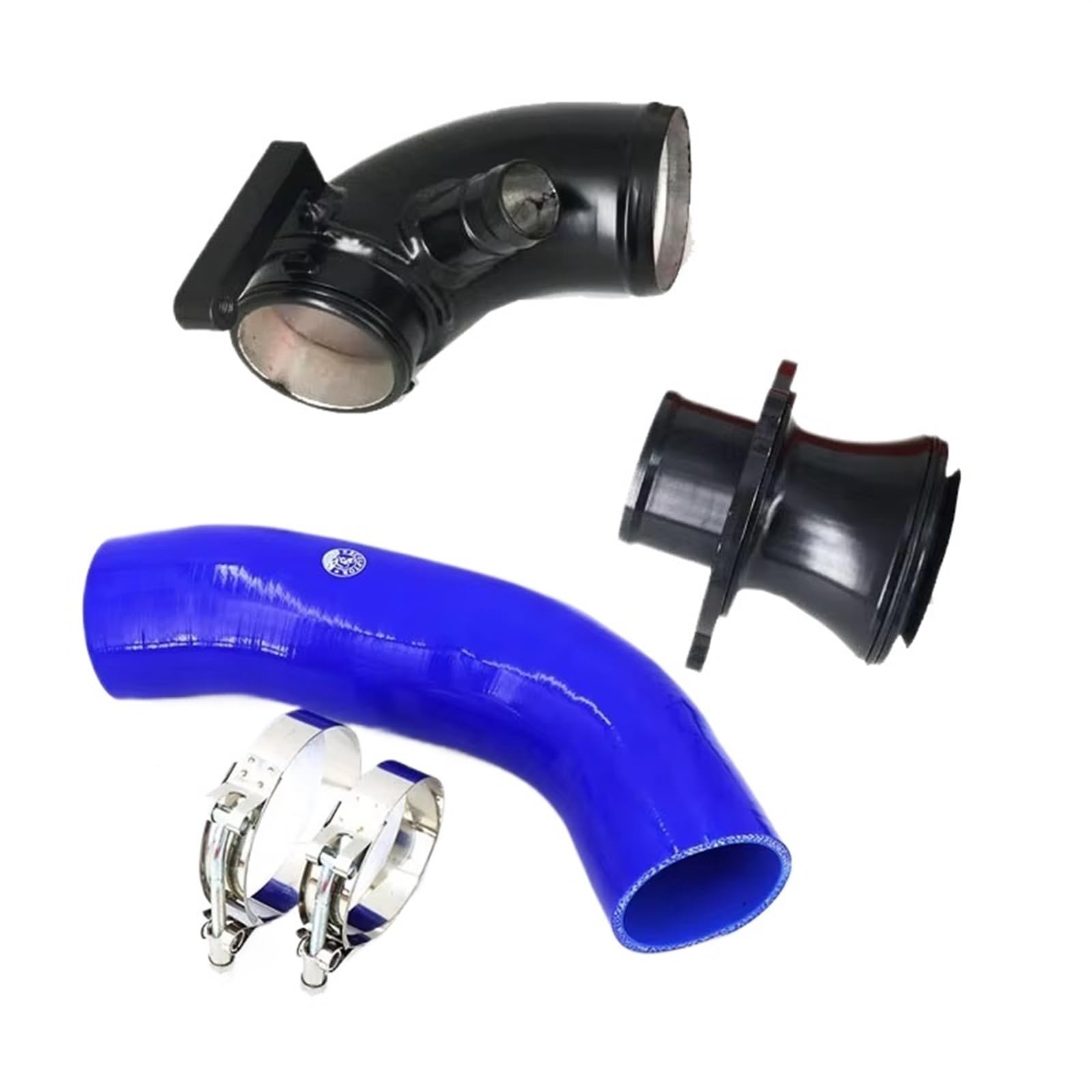 Lufteinlass Ansaugschlauch Turbolader Einlass Outlet Upgrade Rohr Für Golf MK7 R EA888 Gen3 Leo Für A3 S3 TT MK3 1,8 T 2,0 T Silikon Schlauch Schalldämpfer Löschen Auto Ansaugrohr(Rot) von Rdtnvc