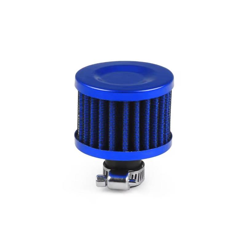 Lufteinlass Ansaugschlauch Universal-Luftfilter Klein 12 Mm Pilzkopf Motorrad Turbo High Flow Racing Cold Air Ansaugfilter Autozubehör Auto Ansaugrohr(Blau) von Rdtnvc