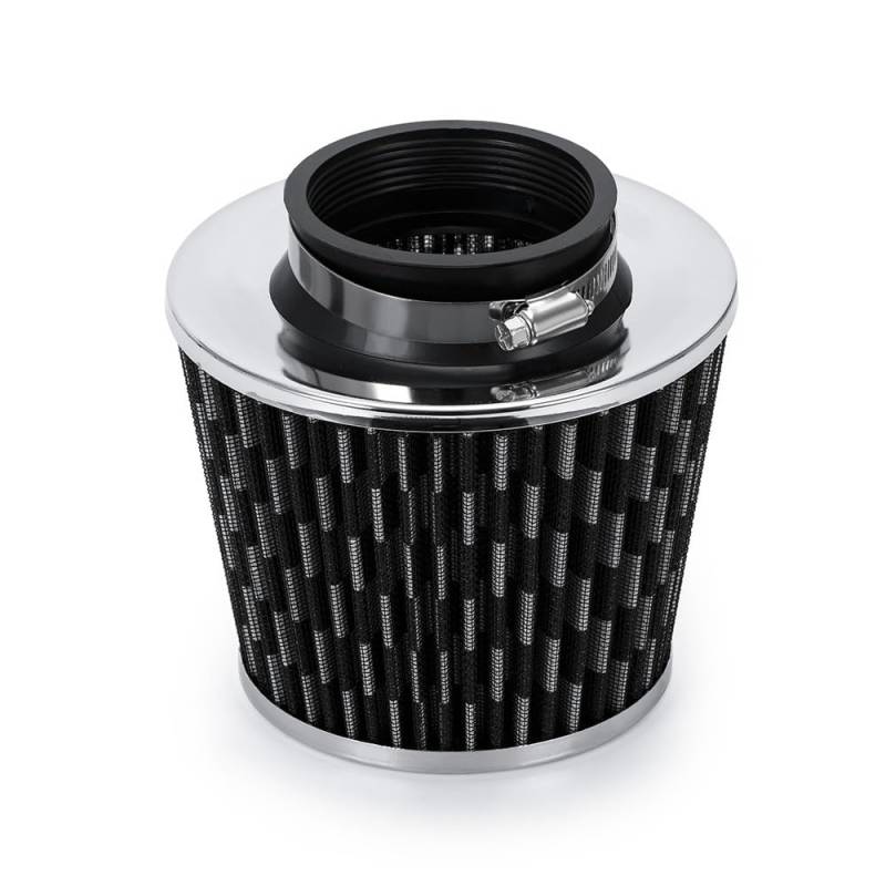 Lufteinlass Ansaugschlauch Universeller 3-Zoll-76-mm-Luftfilter Und Kaltluftansaugrohr-Turbo-Ansaugrohr-Kit Mit Luftfilterkegel PQY-AIT28+IMK14 Auto Ansaugrohr(B) von Rdtnvc