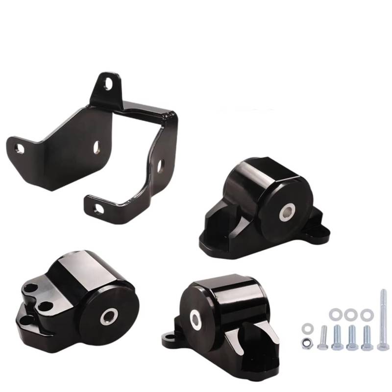 Motorlager Aluminium BILEET Schwarz 3 Schrauben Motor Motor Halterung Kit Für Civic EK B16 B18 B20 B & D Serie 1996 1997 1998 1999 2000 Getriebelager von Rdtnvc