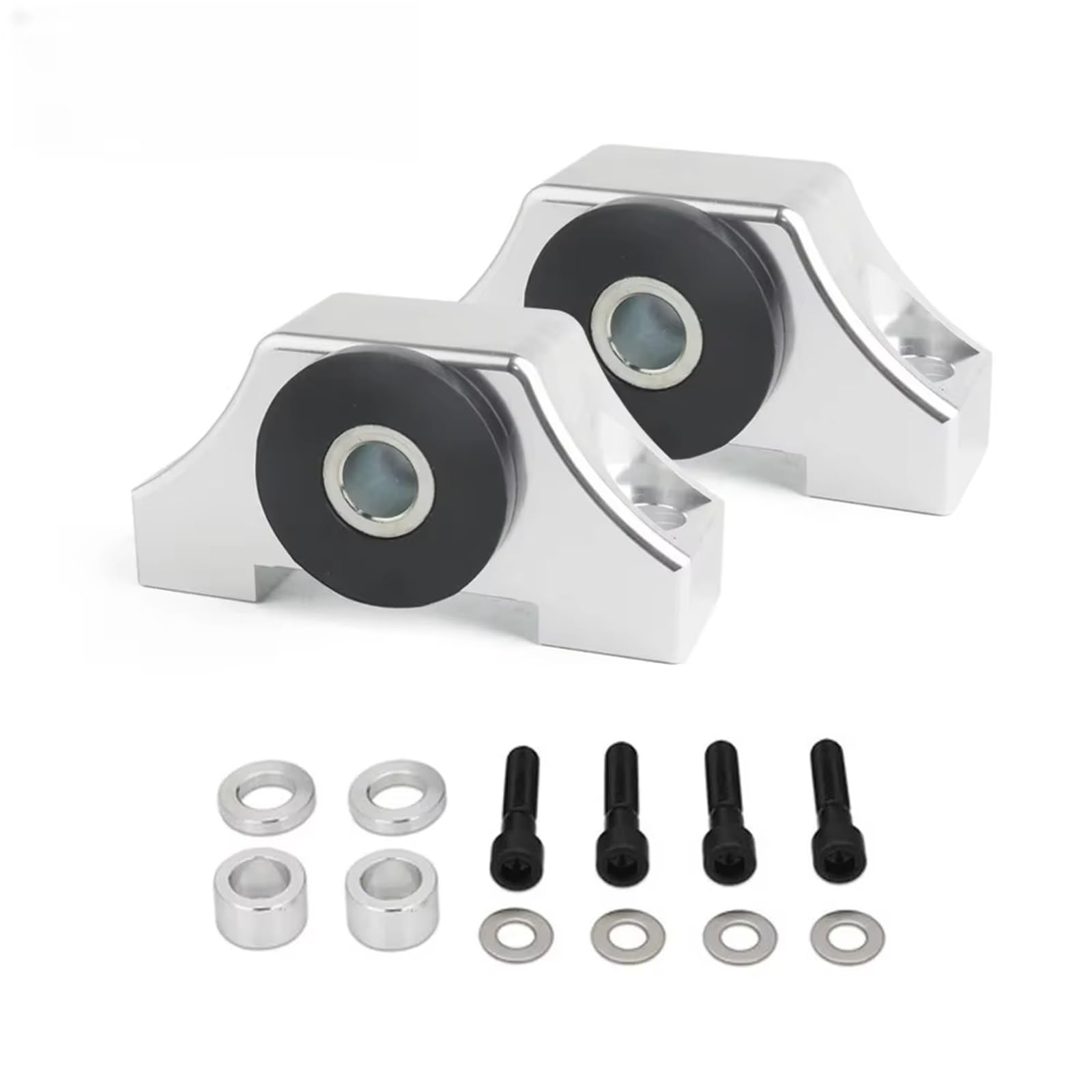 Motorlager Für Civic EG EK D15 D16 B16 B20 1992 1993 1994 1995 1996 1997 1998 1999 2000 2001 Aluminium Motor Montage Kit Auto Motor Drehmoment Mount Kit Getriebelager(Silvery) von Rdtnvc