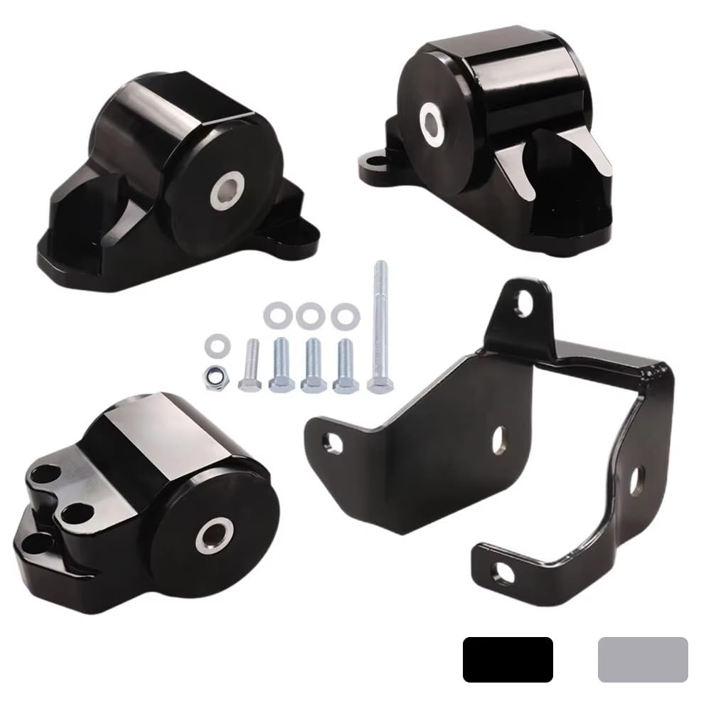 Motorlager Für Civic EK 1996 1997 1998 1999 2000 B & D Serie Racing Auto Motor Swap Motor Montieren Übertragung 3-Bolzen Schwarz Silber Getriebelager(Schwarz) von Rdtnvc