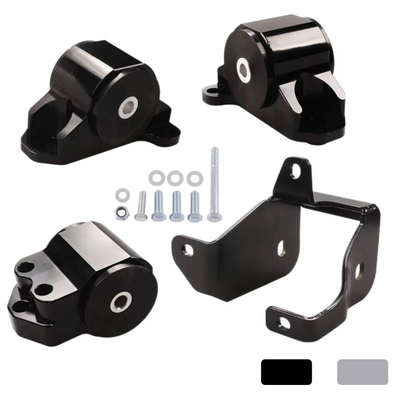 Motorlager Für Civic EK 1996 1997 1998 1999 2000 B & D Serie Racing Auto Motor Swap Motor Montieren Übertragung 3-Bolzen Schwarz Silber Getriebelager(Schwarz) von Rdtnvc