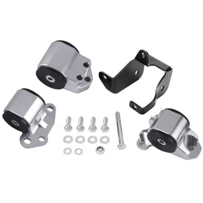 Motorlager Für Civic EK 1996 1997 1998 1999 2000 B & D Serie Racing Auto Motor Swap Motor Montieren Übertragung 3-Bolzen Schwarz Silber Getriebelager(Silber) von Rdtnvc