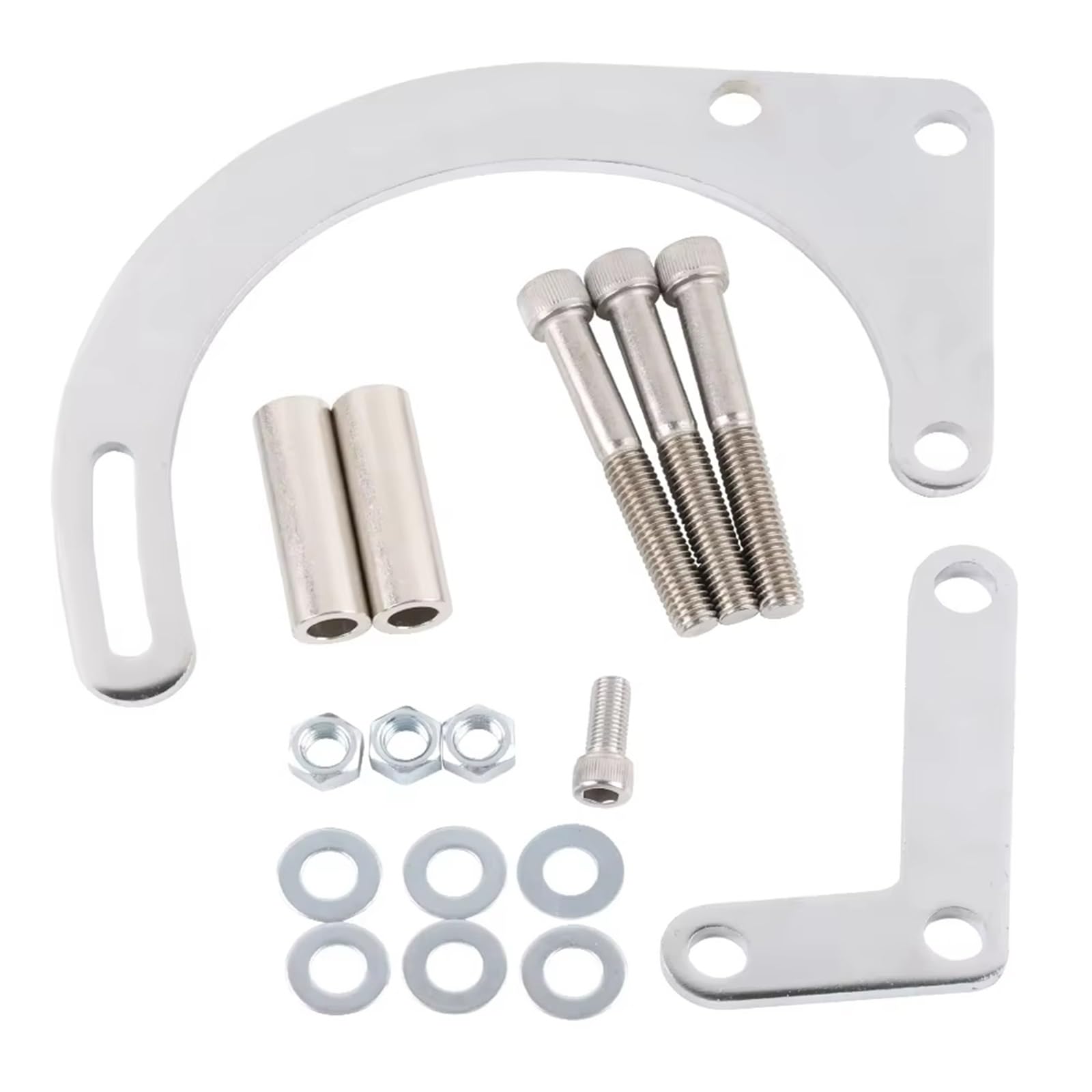 Motorlager Silberne Niedrig Montierte Lichtmaschinenhalterung Aus Stahl Autoteile Für Chevy SBC-Motor Kurze Wasserpumpe 283 350 1955–1968 Getriebelager Motorlager Silberne Niedrig Montierte Lichtmaschinenhalterung Aus Stahl Autoteile Für Chevy SBC-Motor Kurze Wasserpumpe 283 350 1955–1968 Getriebelager von Rdtnvc