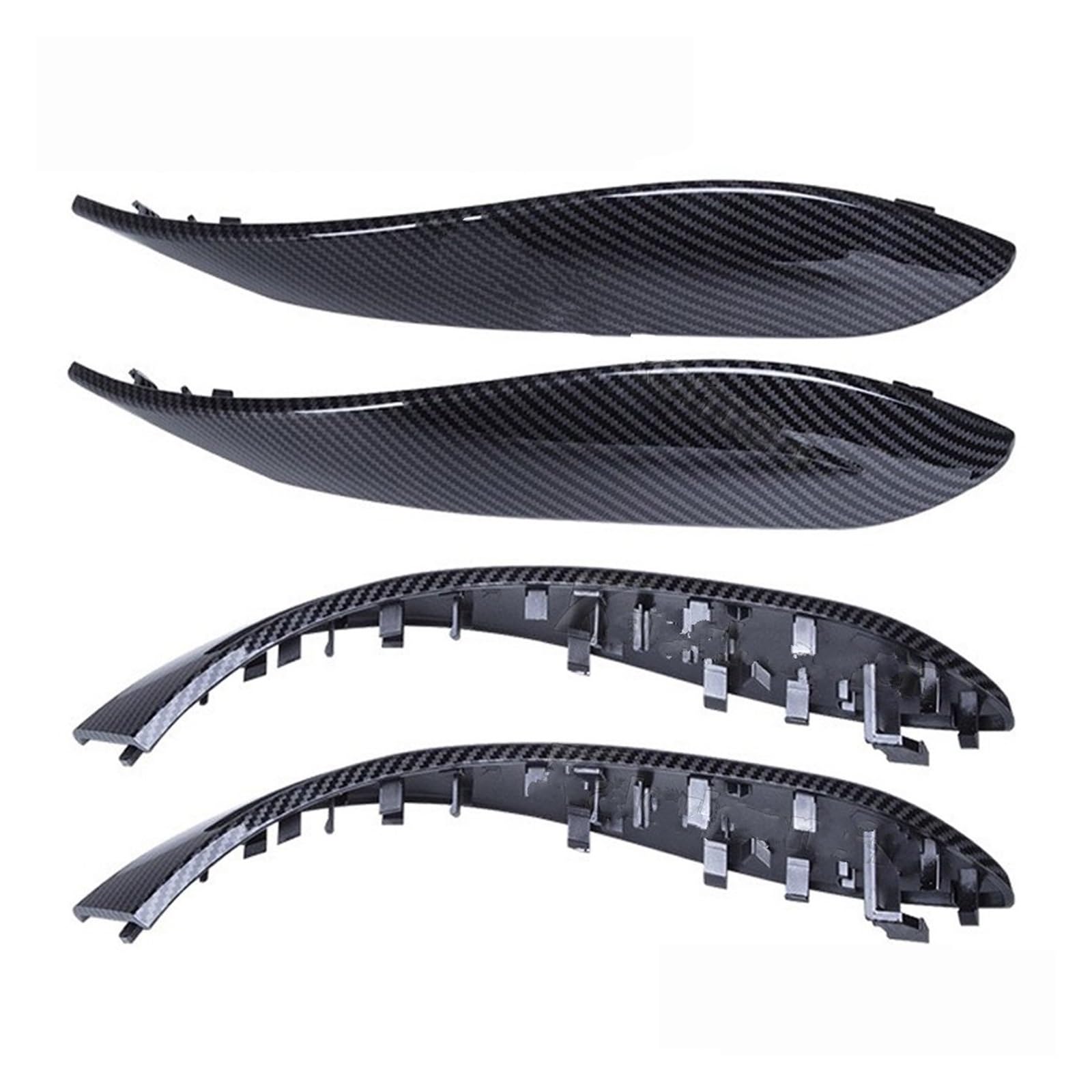 Türgriff Innen Für 3 4 Serie F30 F31 F32 F33 F34 F35 F36 F80 F82 F83 Innen Tür Pull Griff Äußere Abdeckung Ersatz Trim Innentürgriff(Carbon Fiber-4Pcs) von Rdtnvc