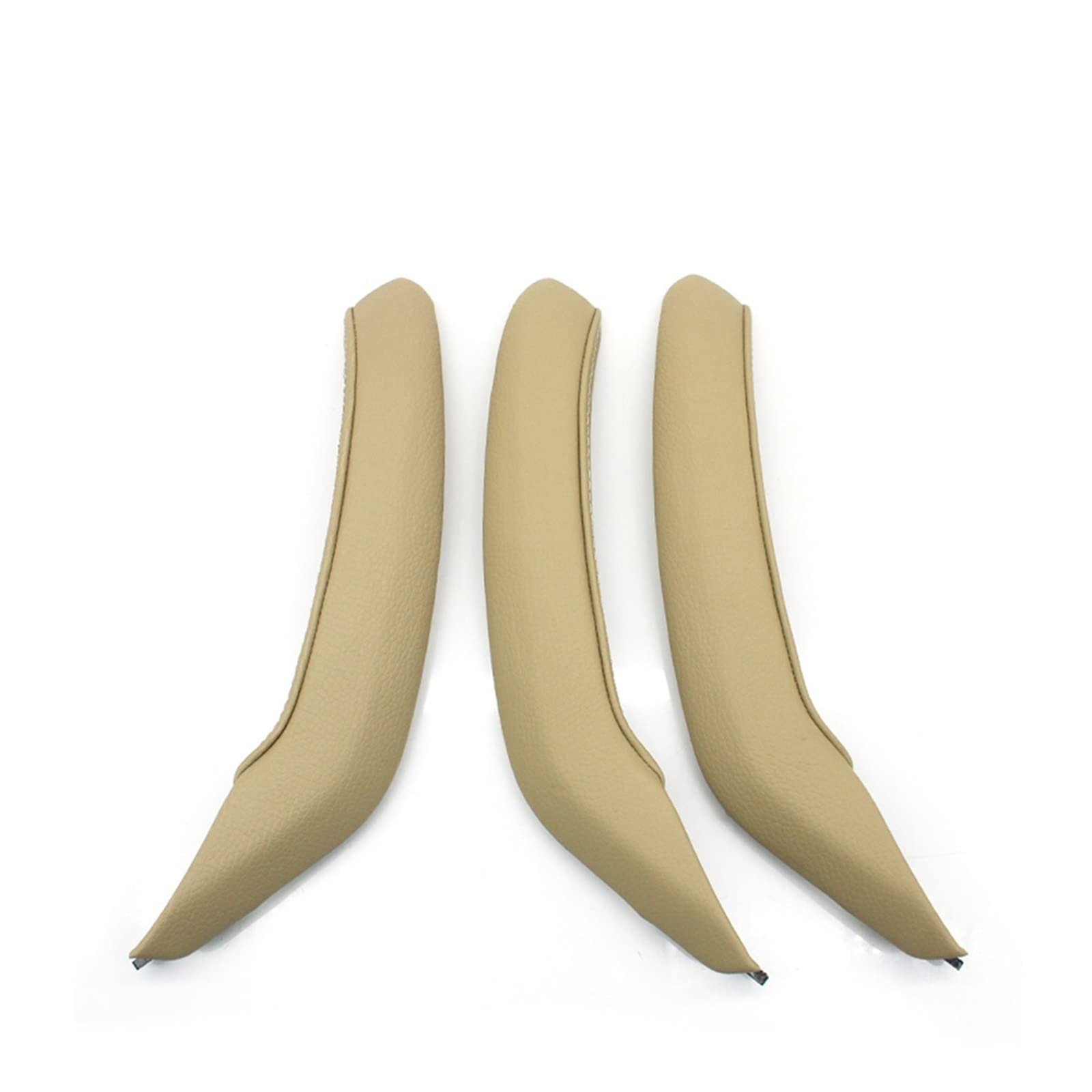 Türgriff Innen Für X3 X4 F25 F26 2010-2016 LHD RHD Auto Innen Passagier Tür Links Rechts Pull Griff Leder Äußere Abdeckung Trim Ersatz Innentürgriff(LHD Beige Set) von Rdtnvc