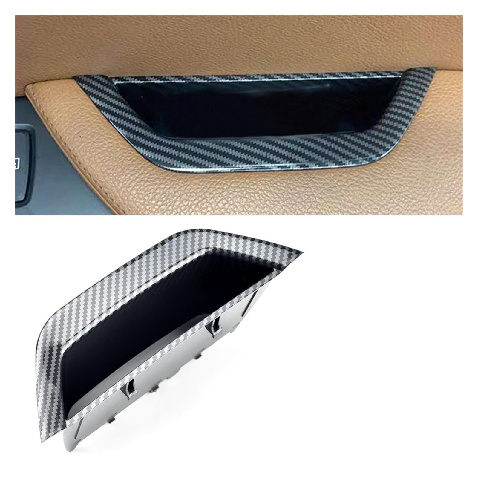 Türgriff Innen Für X3 X4 F25 F26 2011-2017 LHD RHD Innen Tür Pull Griff Armlehne Panel Abdeckung Trim Innentürgriff(Carbon Fiber-RHD) von Rdtnvc