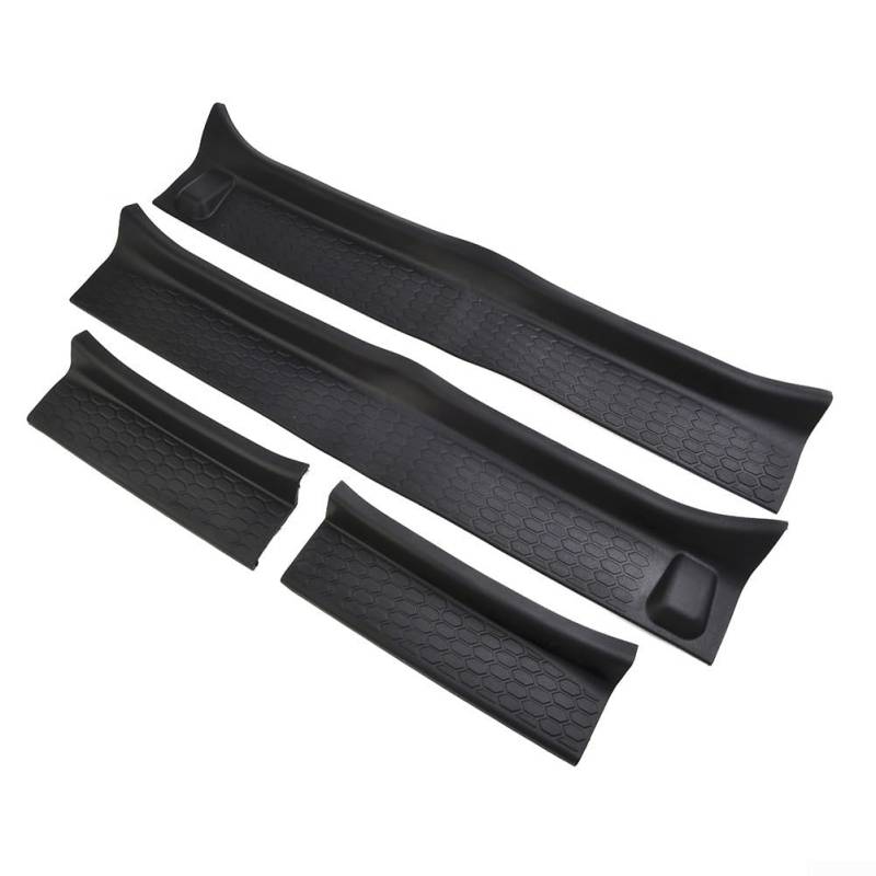 Automotive Entry Scuff Plate Cover Accessories Rubber Door Entry Guards Door Sill Guards Kit Door Entry Guard Rubber Kit von ReachMall
