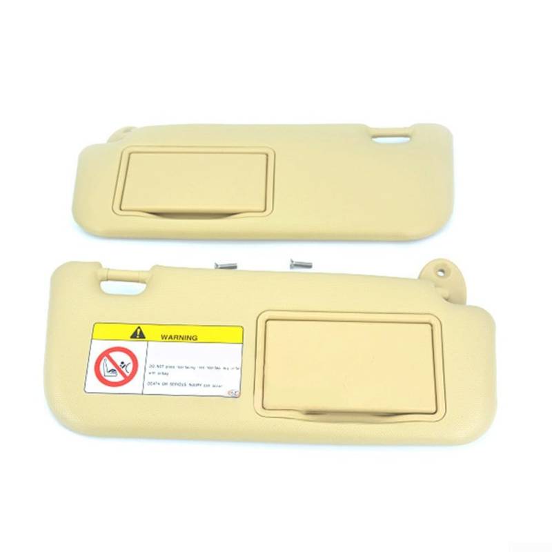 Robuster und praktischer Sonnenschutz mit Spiegel für 14 19 Toyota für Corollas (Beige fahrt) von ReachMall