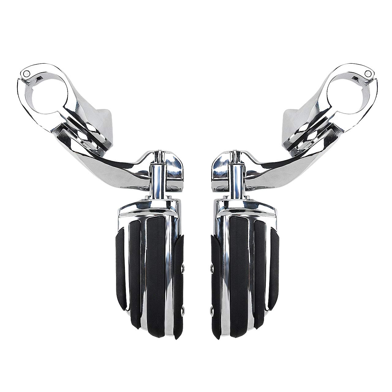 HDBUBALUS Highway Pegs kurz abgewinkelte Montage Fußrasten passend für Harley Electra Road King Street Glide 32 mm Motorschutzbügel HDBUBALUS Highway Pegs kurz abgewinkelte Montage Fußrasten passend für Harley Electra Road King Street Glide 32 mm Motorschutzbügel von HDBUBALUS