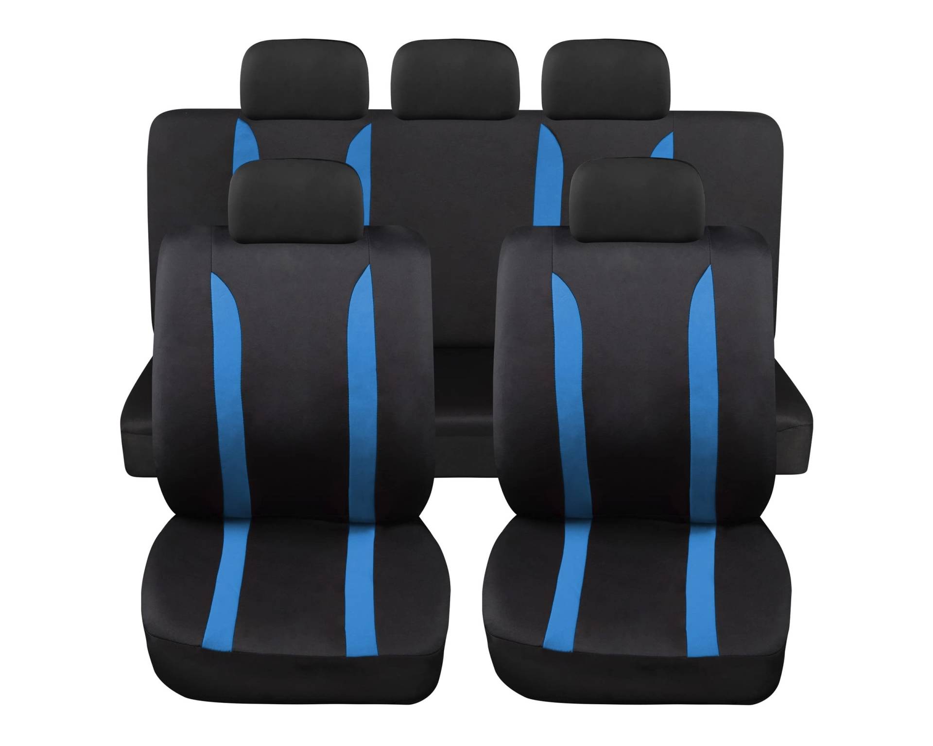 Rebeca Shop - Universal Autositzbezüge LS09 | Farbe Blau | Set vorne und hinten | Polyester | No Suv von Rebeca Shop