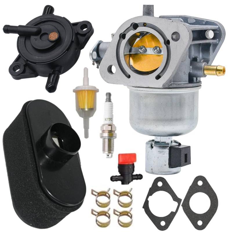 Rebuiman 15004–0985 15004–0829 Vergaser passend für Kawasaki Motoren FR651V FS651V FR691V FS691V mit Kraftstoffpumpe, Luftfilter von Rebuiman