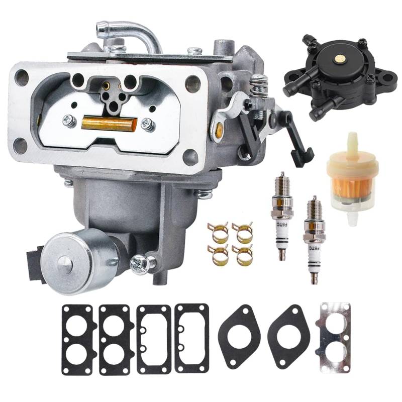Rebuiman 15004-1010 Vergaser passend für Kawasaki Nikki FH721V FH641V FH601V FH661V FH680V FX801V 22HP Motorvergaser ersetzt 15004-0757 15003-7094 15004-1005 15004 -0763 15003-0940 mit Kraftstoffpumpe von Rebuiman