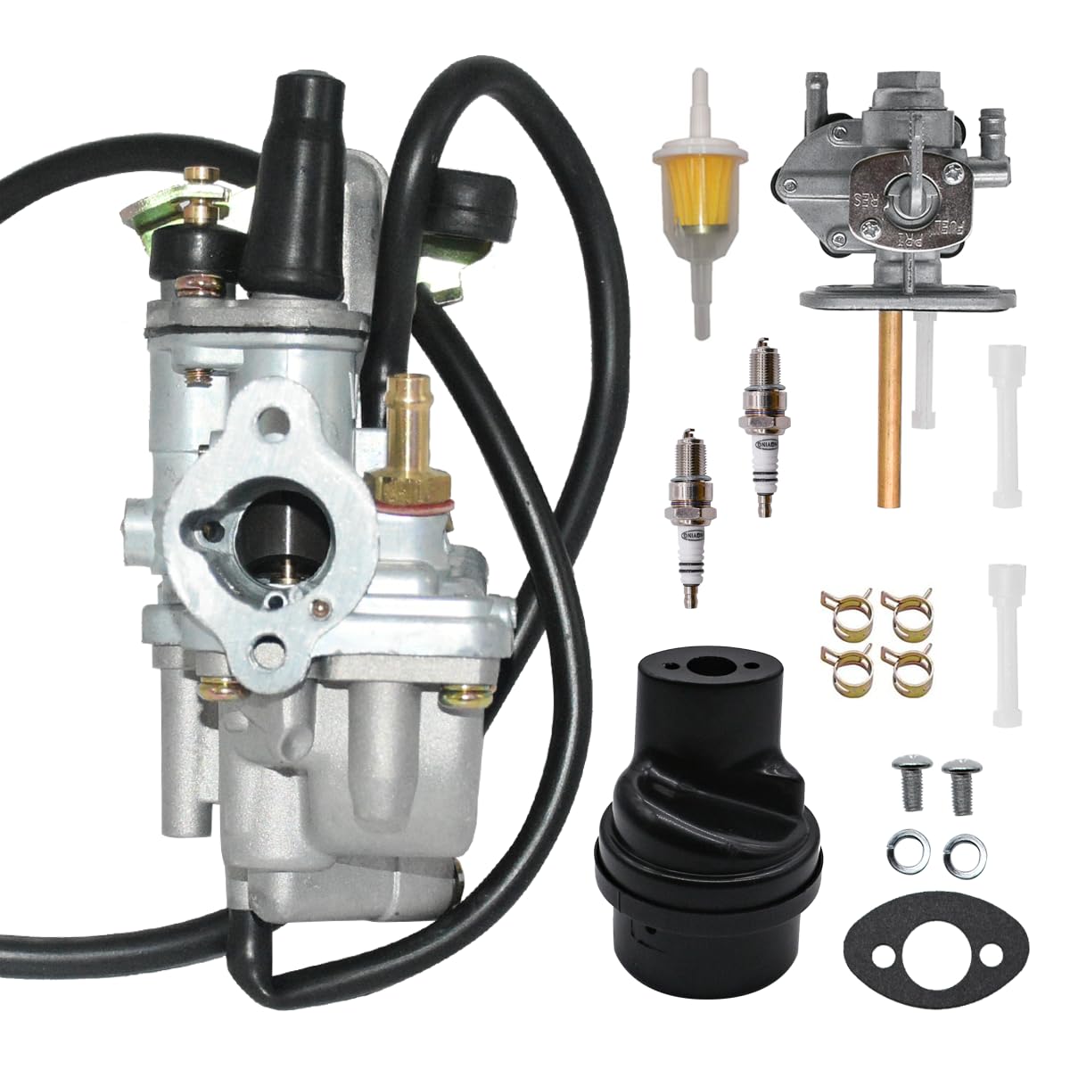 Rebuiman LT50 Vergaser mit Luftfilterkasten, passend für Suzuki ATV Quadmaster 50 LT-A50 2002–2005, LT50 LT 50 1983–1987, R50 1984–2006 Rebuiman LT50 Vergaser mit Luftfilterkasten, passend für Suzuki ATV Quadmaster 50 LT-A50 2002–2005, LT50 LT 50 1983–1987, R50 1984–2006 von Rebuiman
