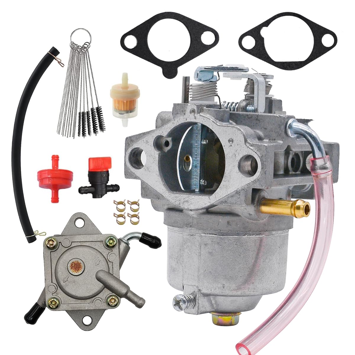 Rebuiman Vergaser mit Dichtungen, passend für Kawasaki 15003-2153 FC420V 4-Takt-Motor, ersetzt 15001-2972 15003-2154 Rebuiman Vergaser mit Dichtungen, passend für Kawasaki 15003-2153 FC420V 4-Takt-Motor, ersetzt 15001-2972 15003-2154 von Rebuiman