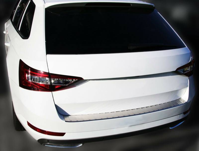 LADEKANTENSCHUTZ Edelstahl MATT Schutz für Skoda Superb III Kombi 3V ab 2015- von Recambo e.K.