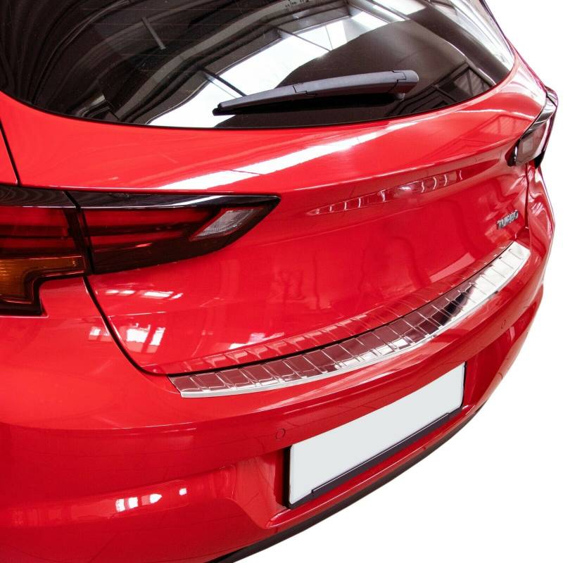 MIT ABKANTUNG LADEKANTENSCHUTZ Edelstahl für Opel Astra K Schrägheck ab 2015- von Recambo e.K.