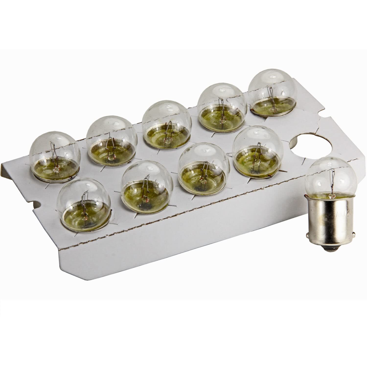 10x Glühbirne Scheinwerferlampe Birne 5W 24V Abblendlicht Fernlicht Glühlampen | E - Prüfzeichen | Sockel BA15S - Warm Weiß 10x Glühbirne Scheinwerferlampe Birne 5W 24V Abblendlicht Fernlicht Glühlampen | E - Prüfzeichen | Sockel BA15S - Warm Weiß von Recambo