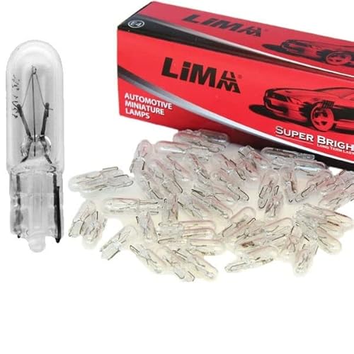 1x Glühbirne Scheinwerferlampe Birne 1,2W 12V Abblendlicht Fernlicht Glühlampen | E - Prüfzeichen | Sockel T5 - Warm Weiß von Recambo