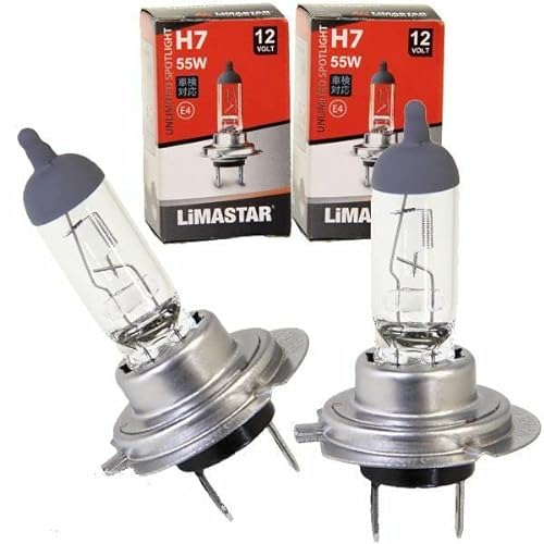 Recambo 2X Halogen H7 Scheinwerferlampe Birne kompatibel für Ford Street KA 55W 12V Abblendlicht Fernlicht Glühlampen | E - Prüfzeichen | Sockel PX26d - Warm Weiß von Recambo