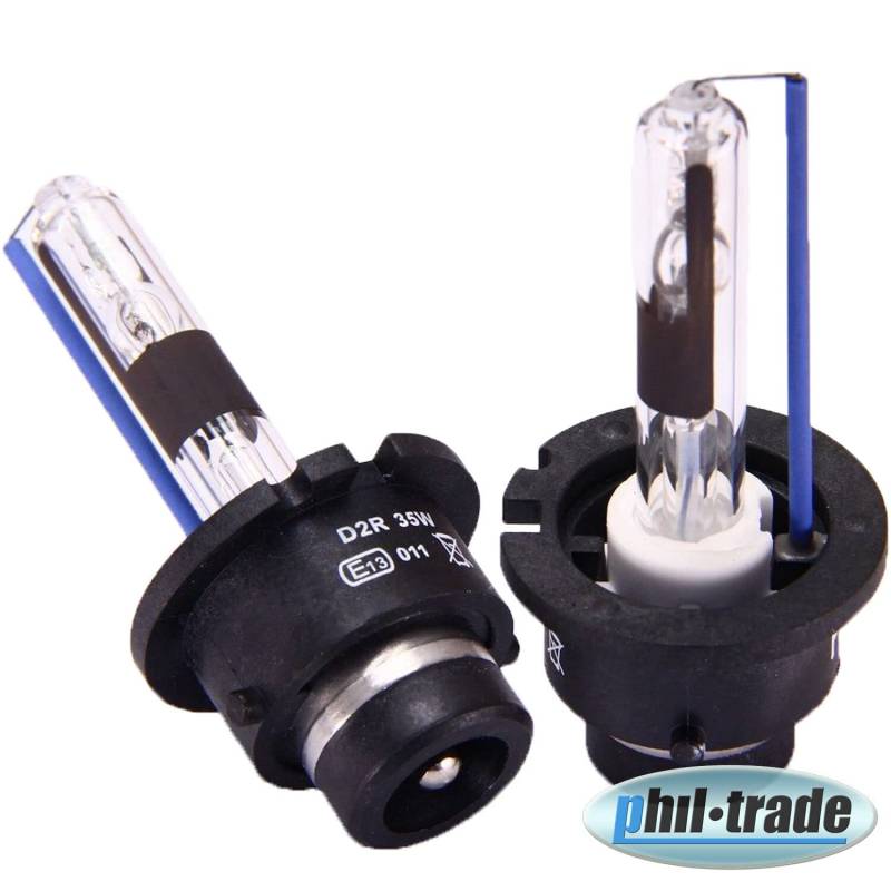 2X Xenon D2R Scheinwerferlampe Birne kompatibel für FIAT Mercedes Volvo Mini 35W 85V Abblendlicht Fernlicht Glühlampen | E - Prüfzeichen | Sockel P32d-3 - Xenon Weiß von Recambo