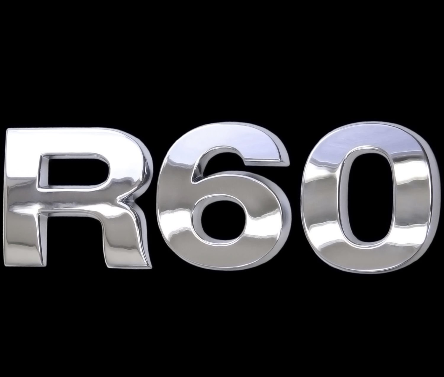 3D Chrom Emblem Aufkleber Logo R60 Tuning Cooper Motor Renn Sport Mini L099 von Recambo