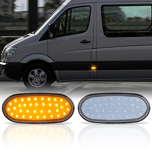 Recambo LED BEGRENZUNGSLEUCHTEN passend für VW CRAFTER | BJ 2006-2016 | KLARGLAS von Recambo